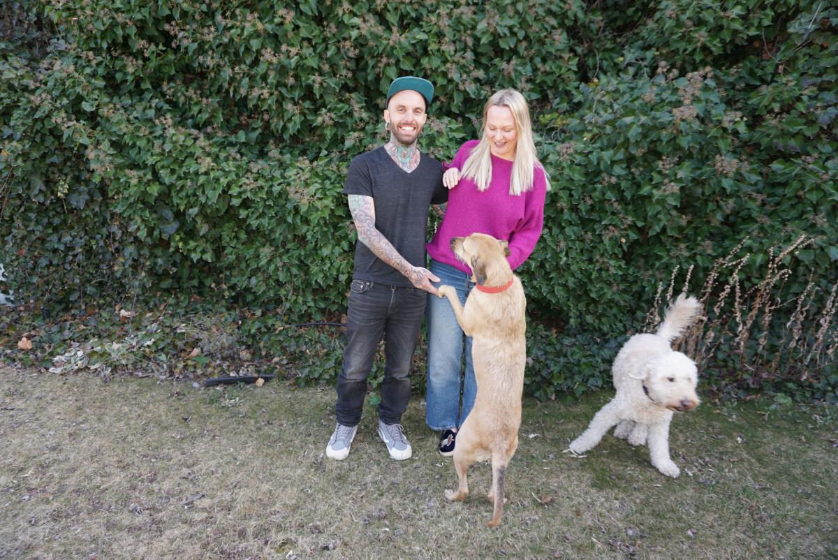 Artist Scott Haig and partner Becky