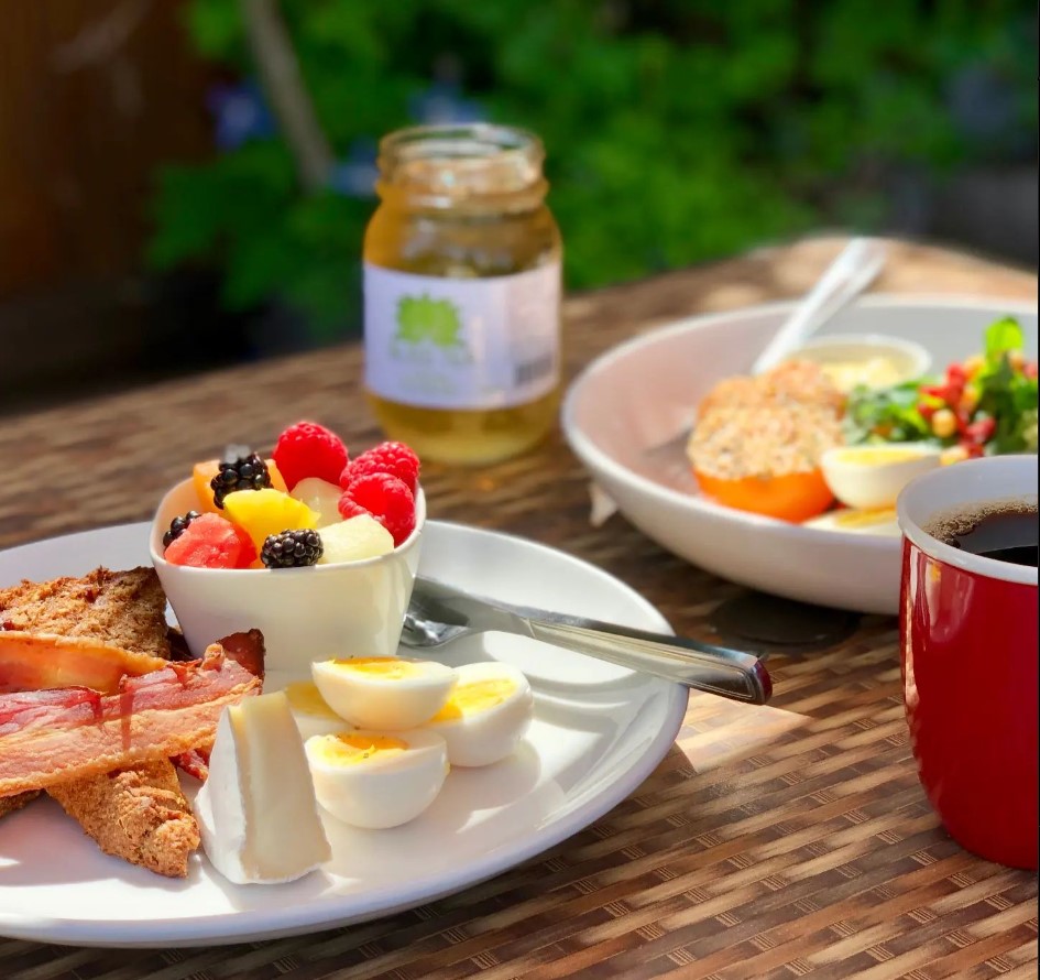 Brunch dishes at The Bench Market