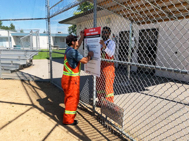 Parks Signage Installation