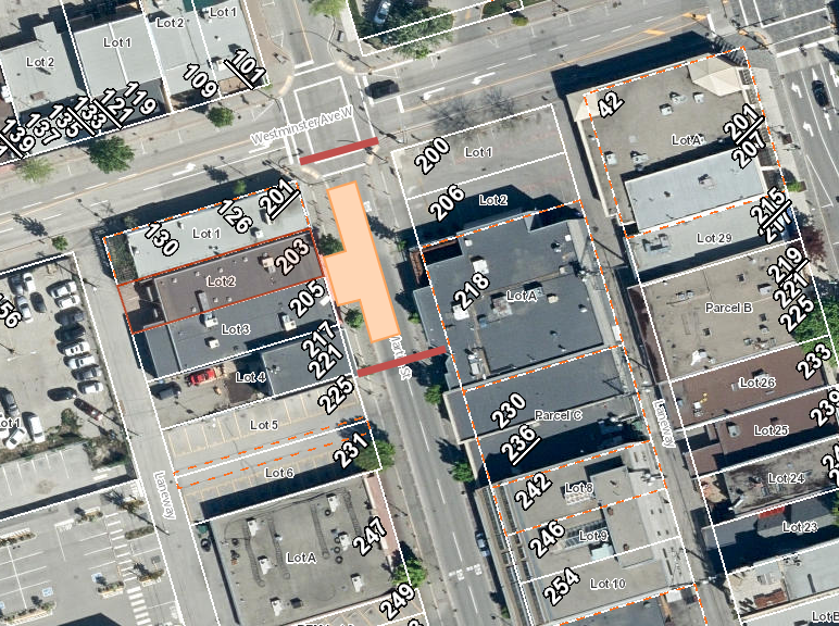 Martin St. 200 Block road closure May 3-5, 2022