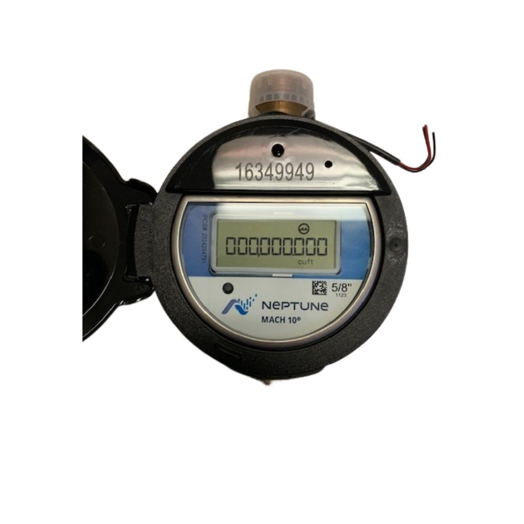 digital water meter display