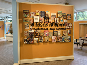 Opening panel from A Taste of Home: Cookbooks as Family Heirlooms