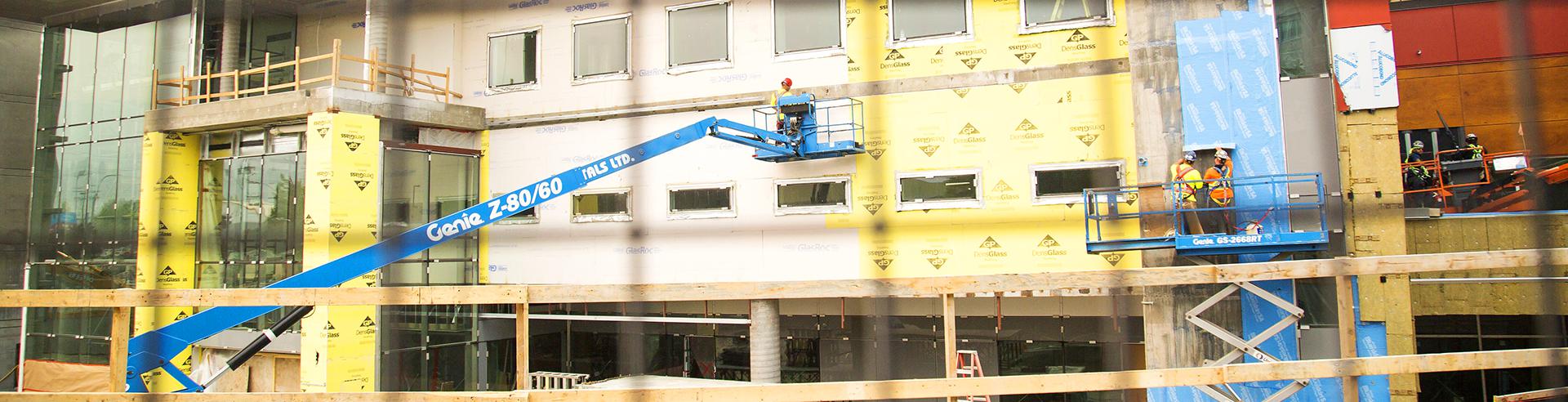 commercial building under construction