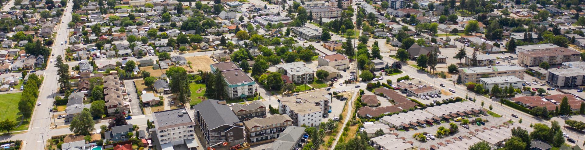 City aerial south west