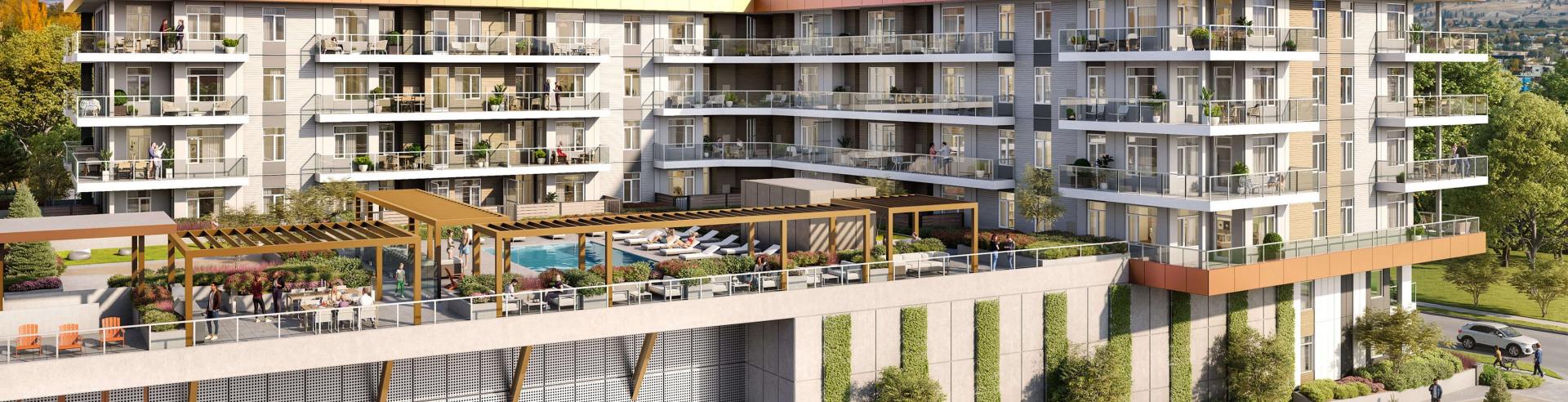 Artist Rendering of Sokana Multifamily development in Penticton