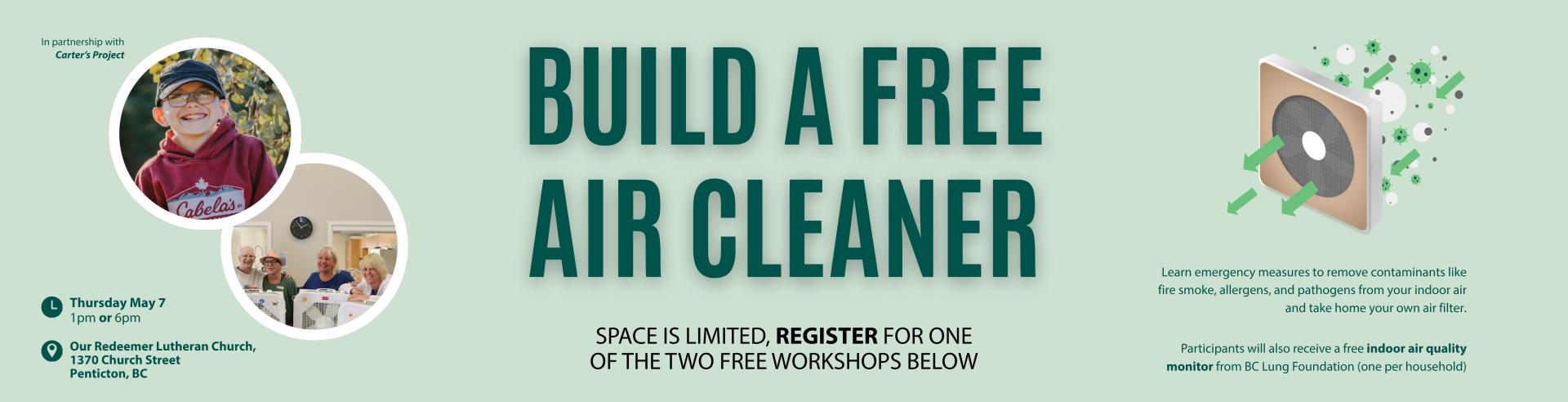 Free Air Filter Workshop, register below