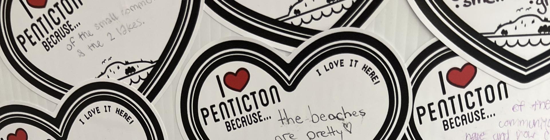 I love it here stickers