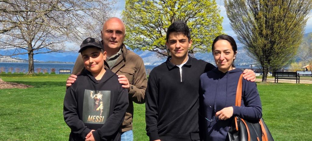 Eduard Grigoryan's family in Penticton