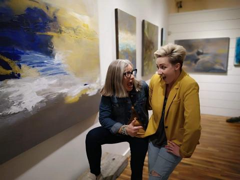 Jenny Long with Robin Robertson