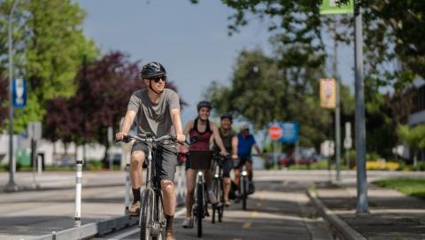 biking