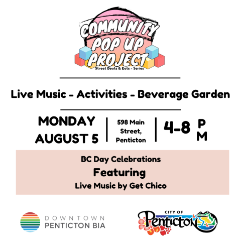 event name with pink banner