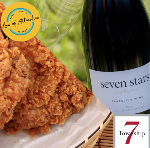 fried chicken and wine