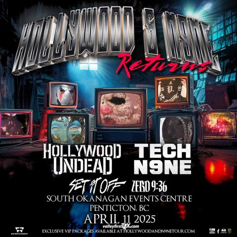 Hollywood Undead Tech N9ne Tour Graphic