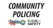 Text reads Community Policing