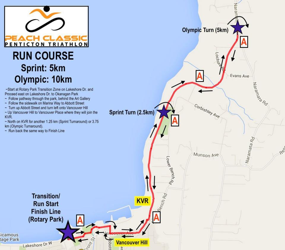 2024 Peach Classic Run Course