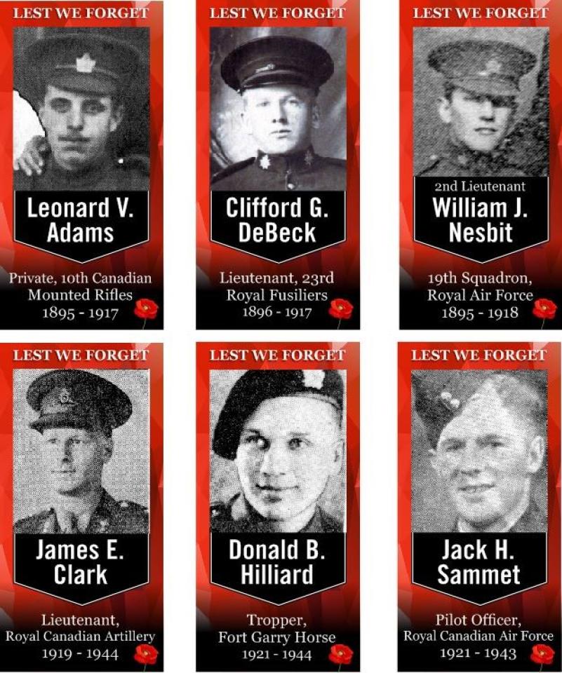 Remembrance Day street banners