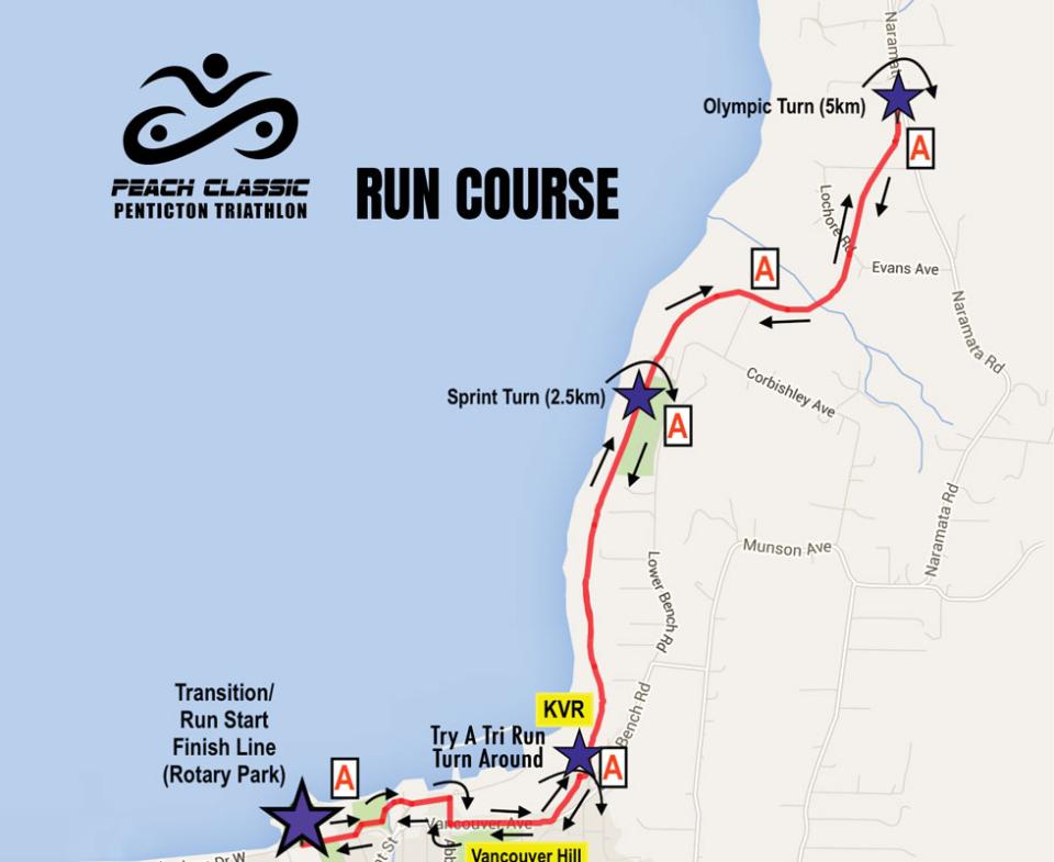 2025 Peach Classic Run Course Route