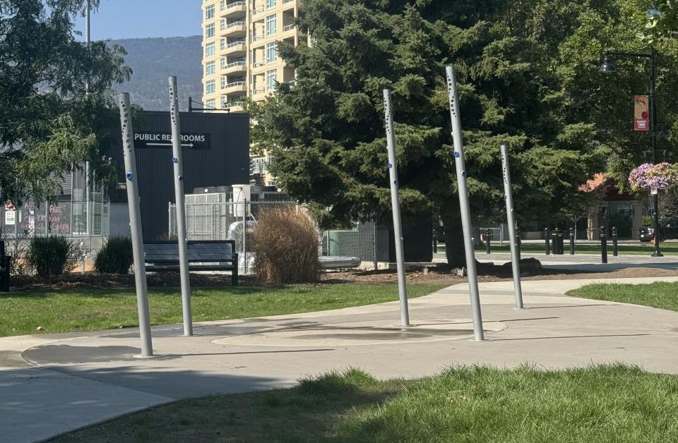 misting station at gyro park