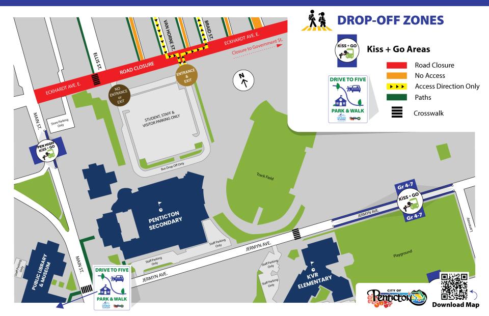 Pen High road closure map