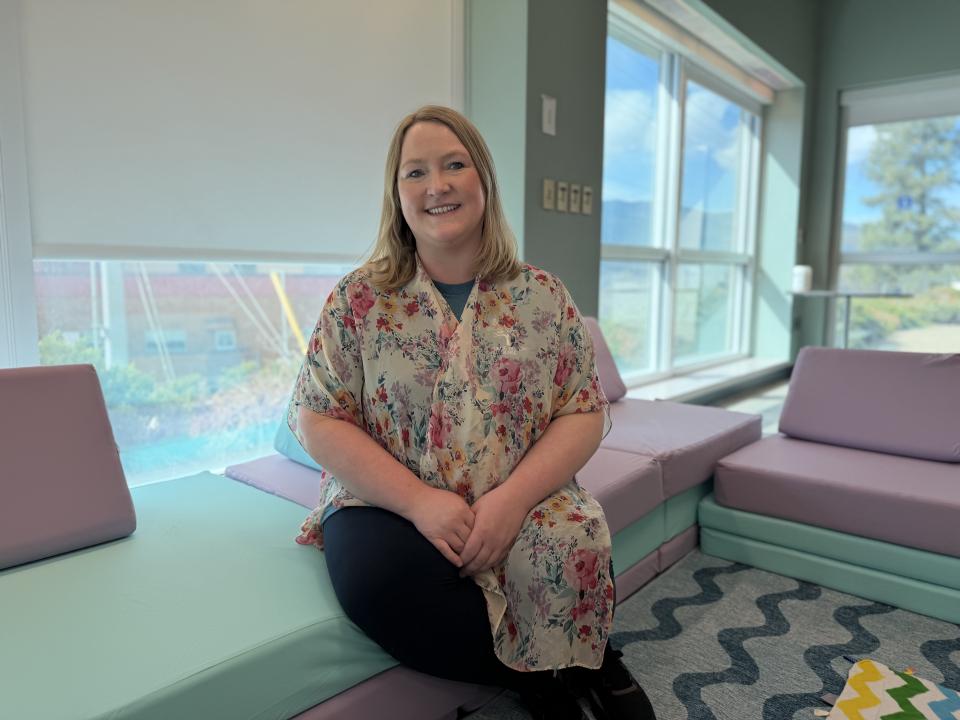 Leanne Crawford, Public Health Nurse, leads the Baby Talk program at the Penticton Health Centre.