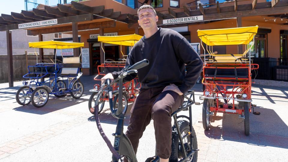 Owner Jamin Brietzke of Penticton Bike Rentals