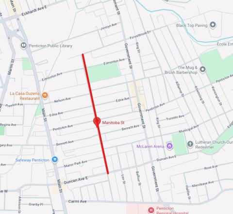 Manitoba Street construction