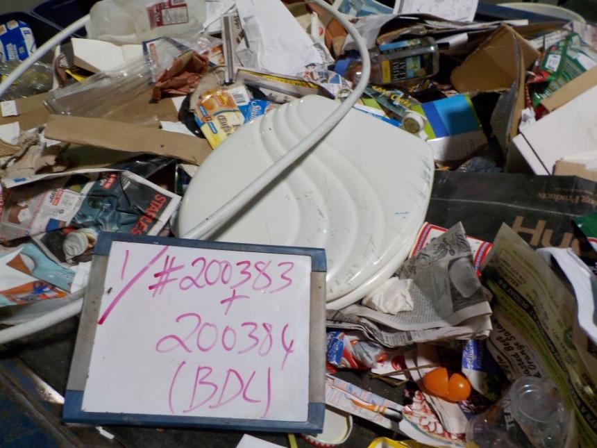 Spotted in recycling: Toilet seats are not accepted