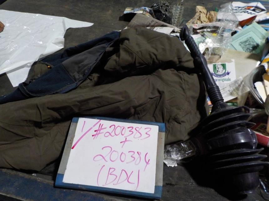 Spotted in recycling: Clothing is not accepted (donate)
