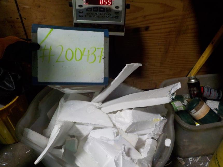 Spotted in recycling: Styrofoam is not accepted
