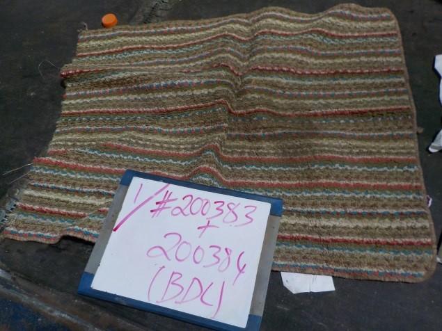 Spotted in recycling: Rugs and textiles are not accepted