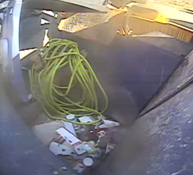 Spotted in recycling: Hoses are not accepted