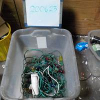 Spotted in recycling: Christmas lights are not accepted