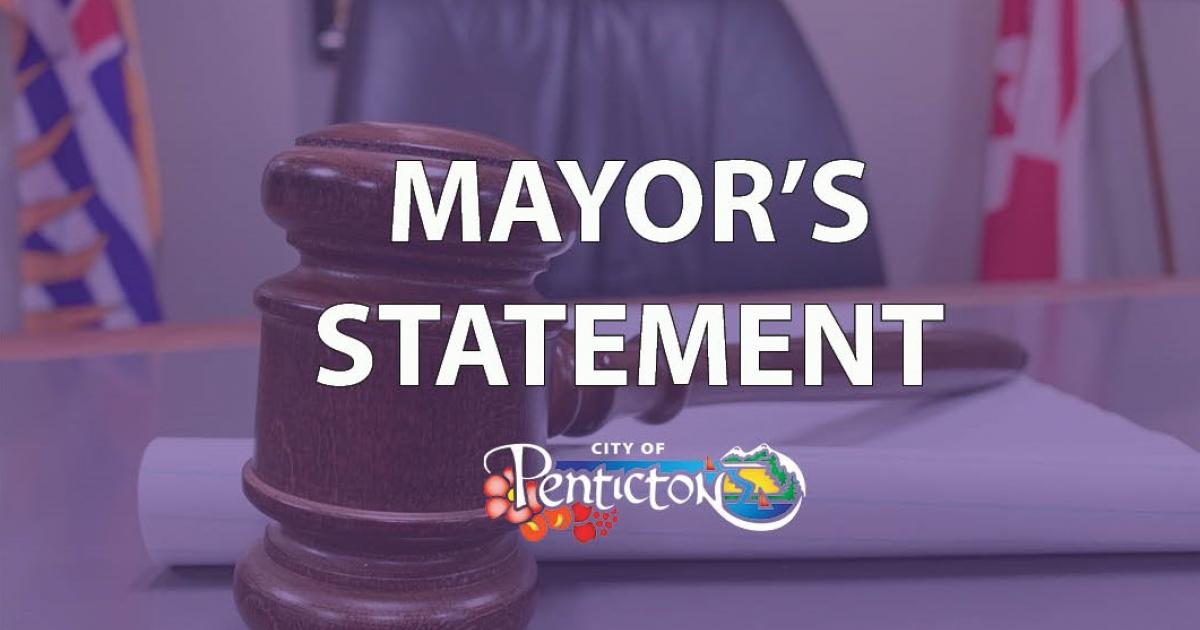Mayor Bloomfield Statement: Standing against hate in Penticton | City ...