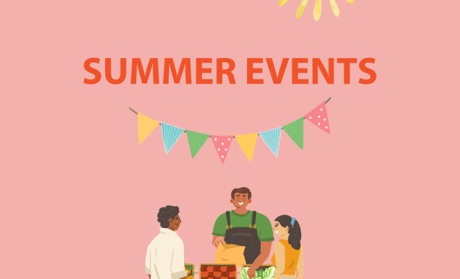 Graphic illustration of summer events 