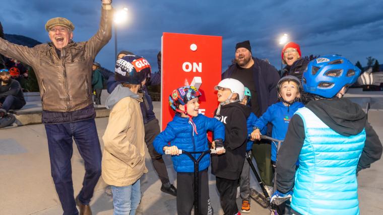 Penticton Youth Park light up